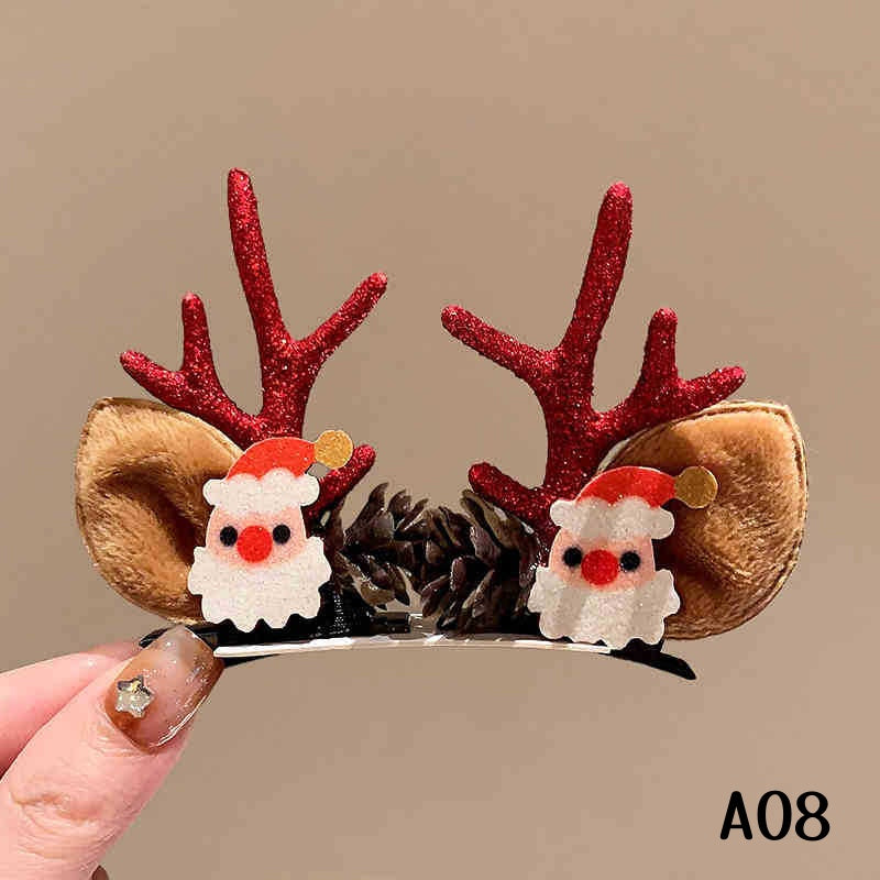 クリスマスヘアアクセサリー ヘアアクセサリー ヘアクリップ ヘアピン 髪飾り 3点セット