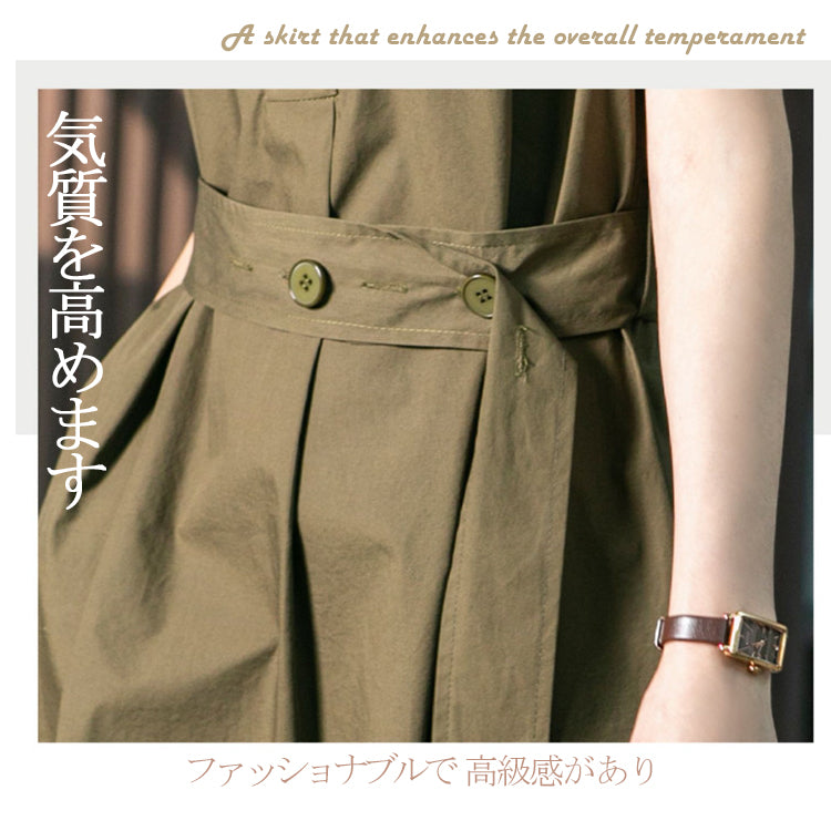 ノースリーブワンピース  ロングワンピース   ワンピース  ワンピ