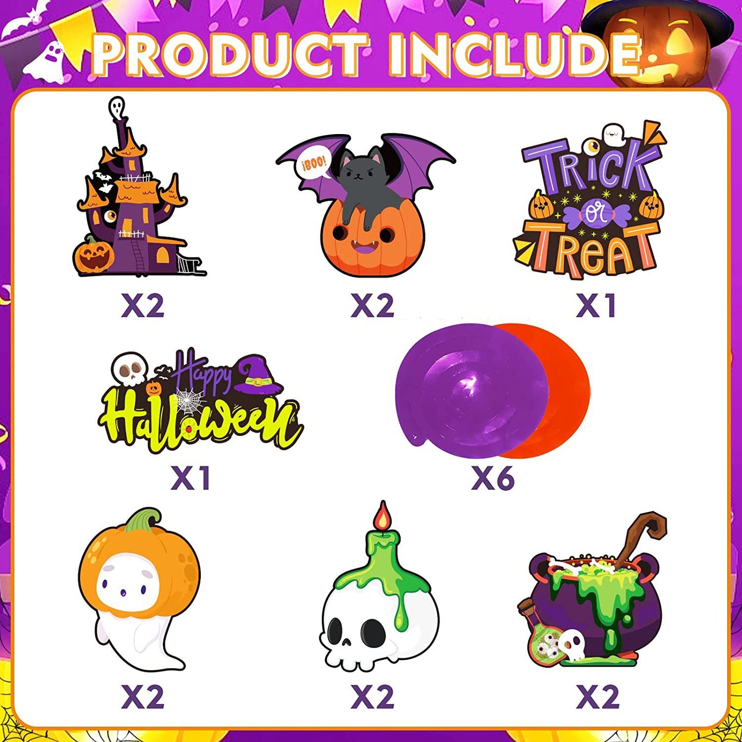 豪華63点!ハロウィン風船 飾り バルーン パーティー イベント デコレーション インテリア 幽霊