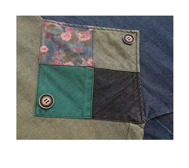 デニム ノースリーブ レディース 春秋 前開き 重ね着 アウター トップス