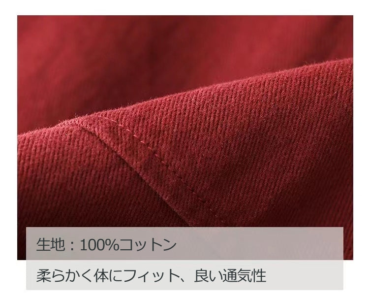 長袖ジャケット レディース ロングトップス 襟付き カジュアル 綿 普段着