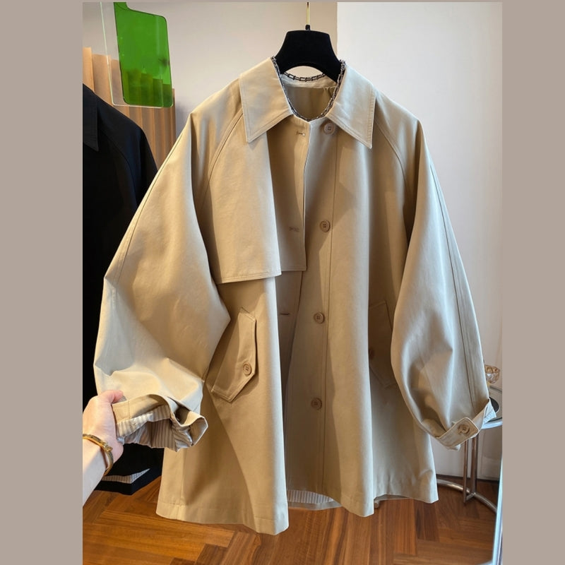 スプリングコート トレンチコート アウター ロングコート レディース ステンカラーコート ライトアウター