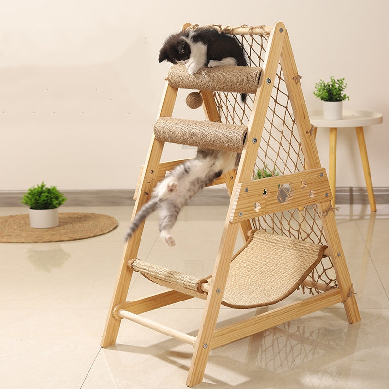 キャットタワー 猫タワー キャット タワー 据え置き型 爪とぎ 多頭 猫 麻紐 省スペース
