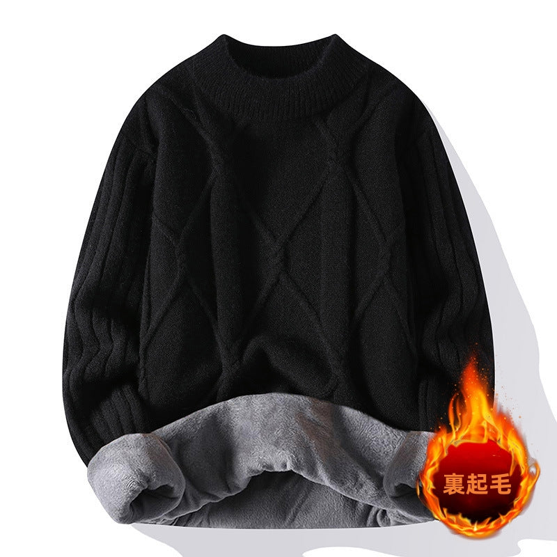 セーター ニット 裏起毛 セーター メンズ メンズニット メンズセーター ケーブルニット