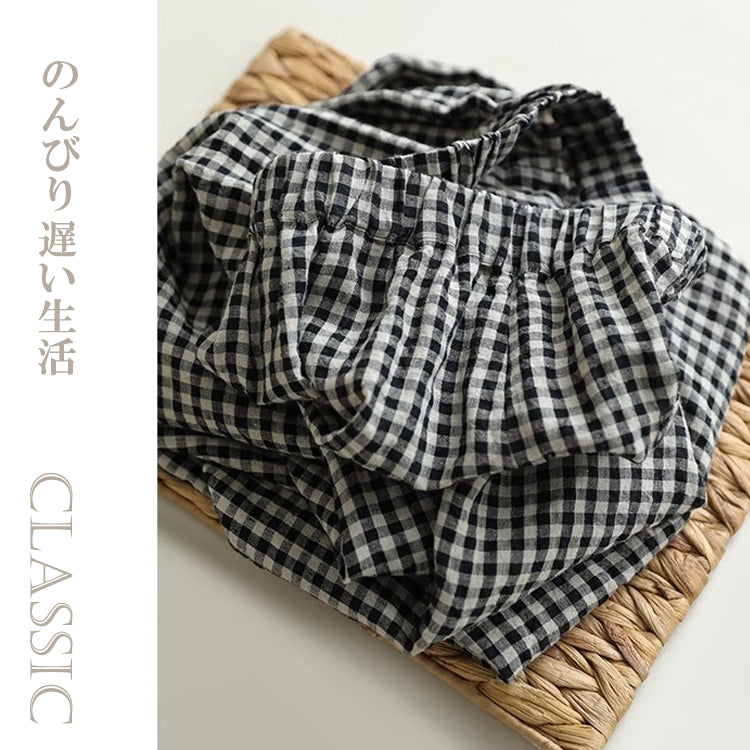 ワイドパンツ ワイドレッグパンツ カジュアルパンツ パンツ チェック柄パンツ