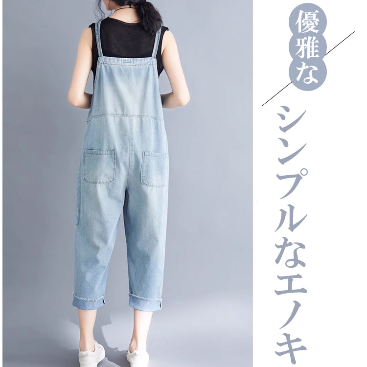 レディースパンツ  レディースカジュアルパンツ  デニムサロペット