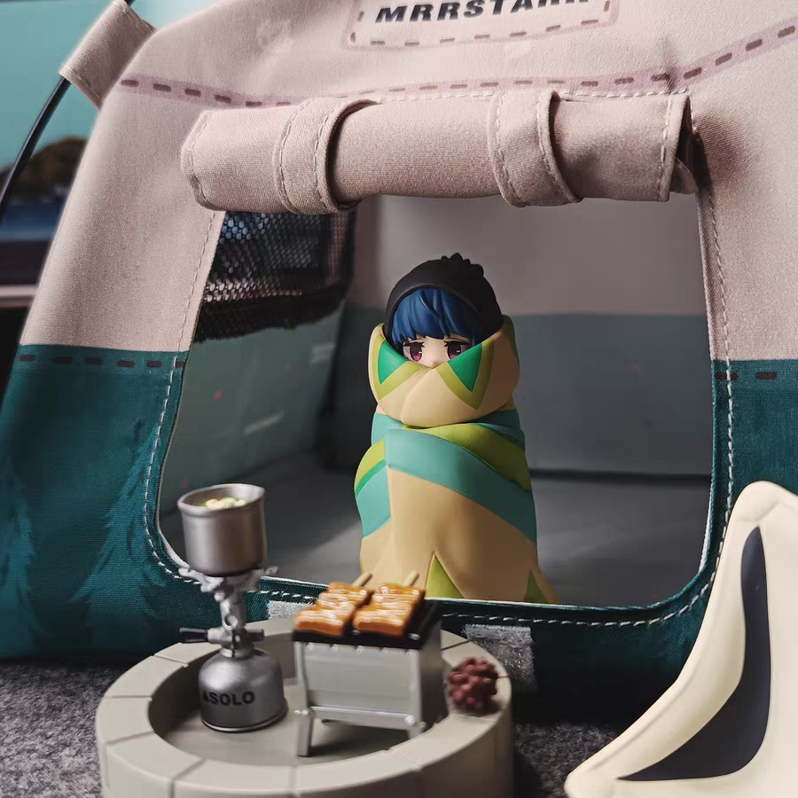 ミニチュアテント 撮影小物 ドールハウス 撮影道具 ob11テント 12分ドール アウトドア風