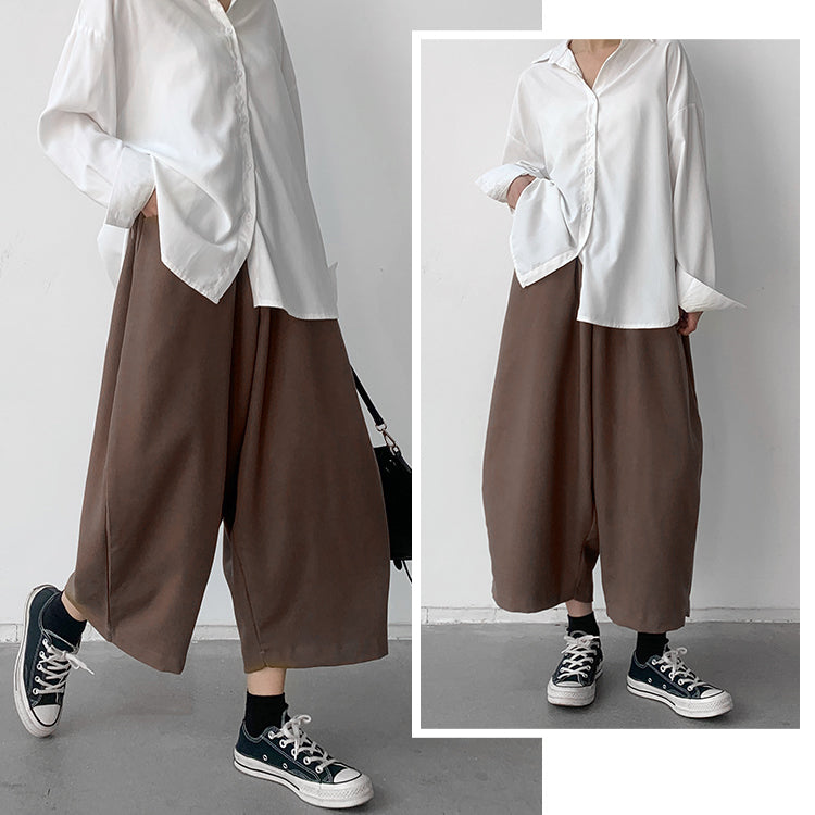 ストレートパンツ ハーレムパンツ レディース パンツ ガウチョパンツ