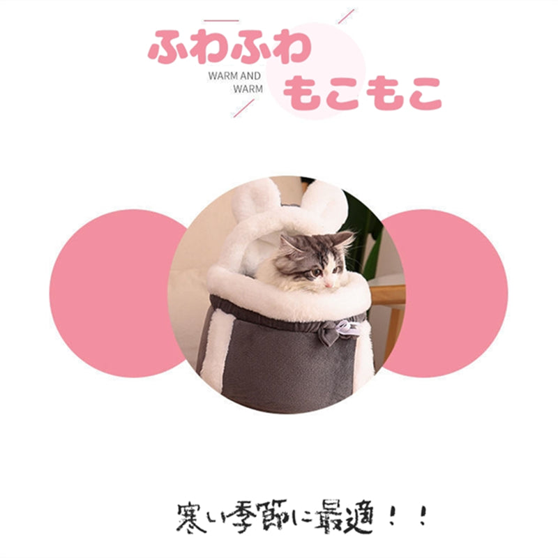 ペットリュック ふわふわ 両面ボア 猫 キャリーバッグ ペットキャリー キャリー 犬 リュック