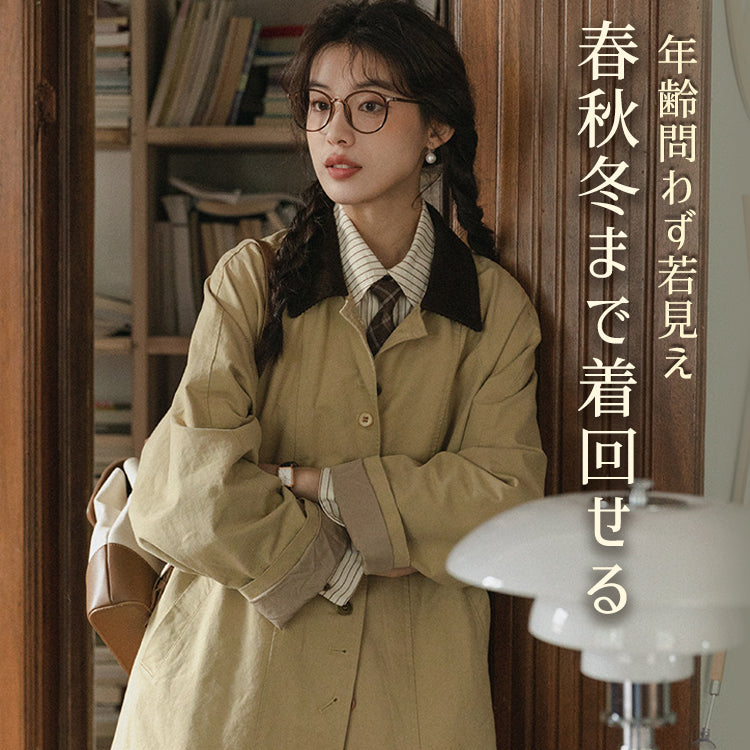 トレンチコート スプリングコート コート アウター ジャケット ブルゾン レディース