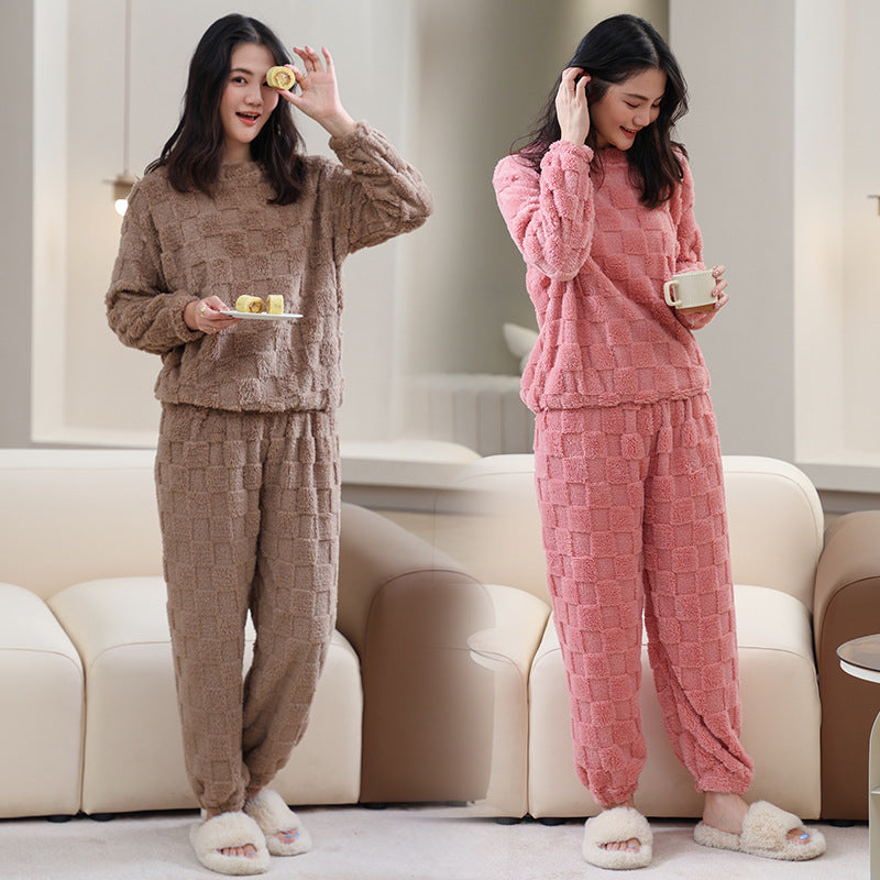 ルームウェア2点セット 上下セット ナイトウェア パジャマ 寝間着 部屋着 長袖