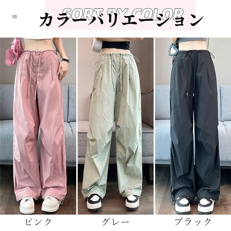 カーゴパンツ レディース ワークパンツ 長ズボン 速乾 高機能パンツ オーバーサイズ