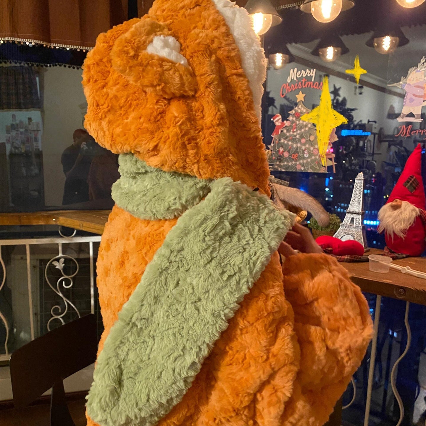 パジャマ ルームウェア ナイトガウン 狐のパジャマ 着る毛布 ルームウェア 部屋着