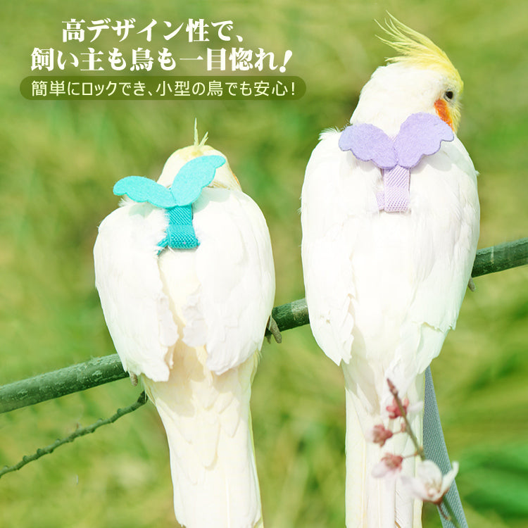 鳥用ハーネス2点セット オウムハーネス バードリード 小鳥用リード ハーネス