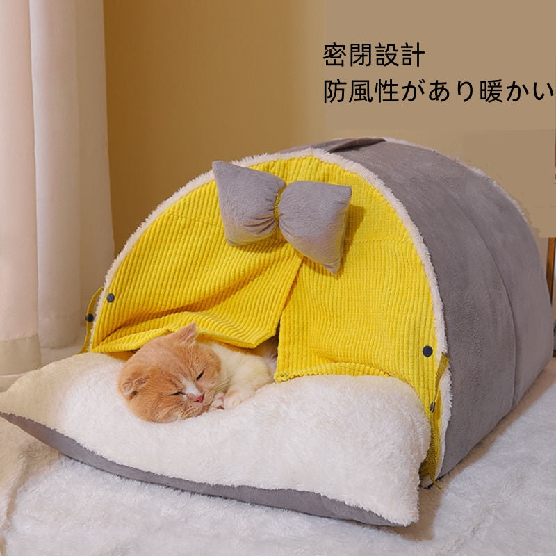 ペットベッド 猫 ペット ドームハウス ペットベッド ドーム型 ベッド ドーム ハウス