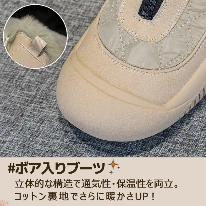 スノーブーツ ショートブーツ レディース ボア入り 増高 送料無料 冬靴