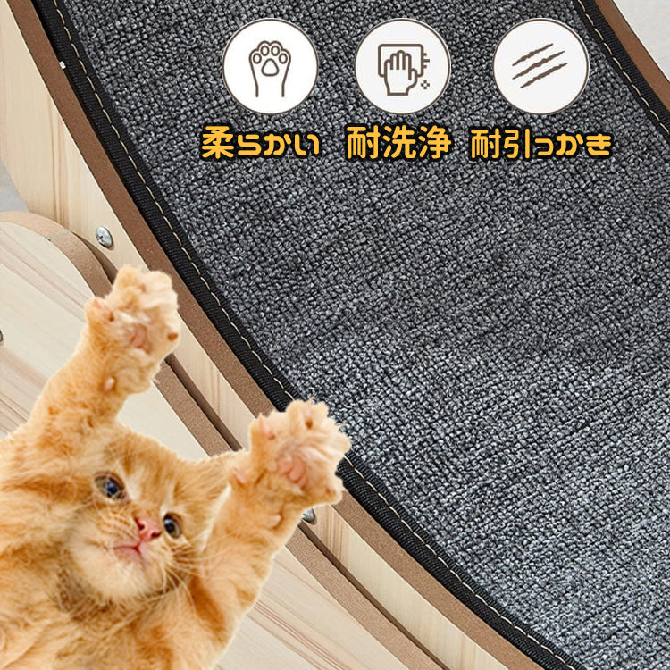キャットホイール 猫用ランニングホイール 猫の運動ホイール 猫用ルームランナー マット付き