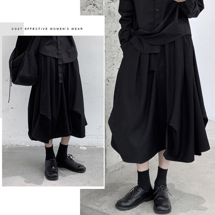 スカート 個性派スカート Aラインスカート タックスカート