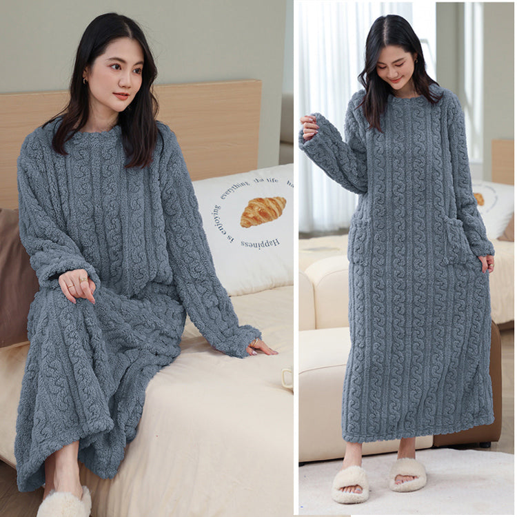 ルームウェア ワンピース レディース トップス 部屋着 着る毛布 ナイトウェ パジャマ もこもこ