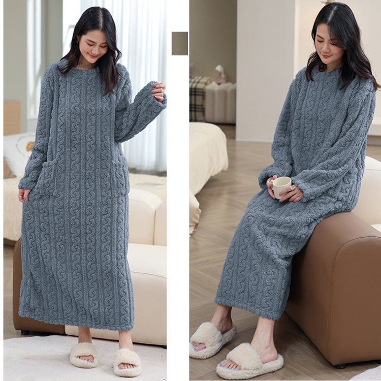 ルームウェア ワンピース レディース トップス 部屋着 着る毛布 ナイトウェ パジャマ もこもこ