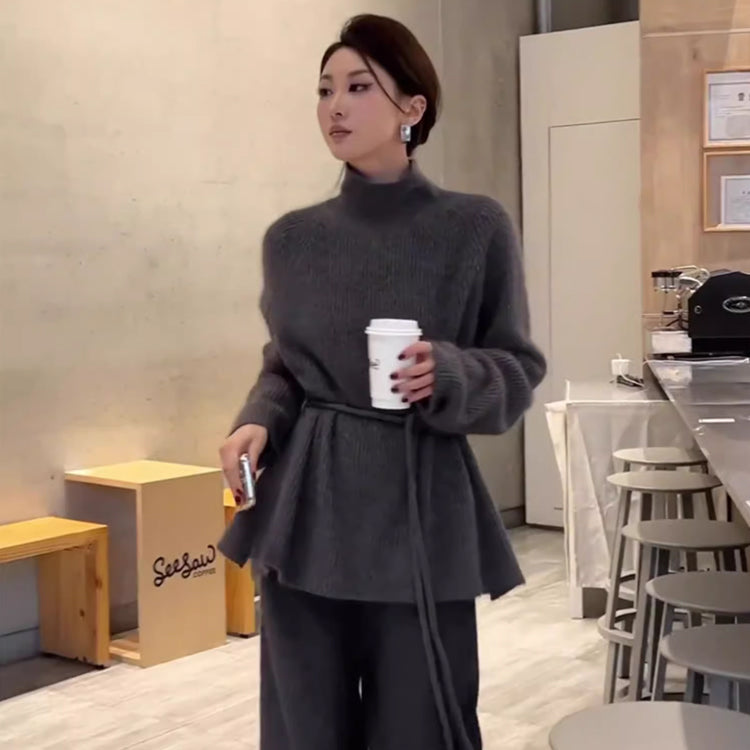 ニット セーター タートルネックセーター ハイネックニット 長袖セーター