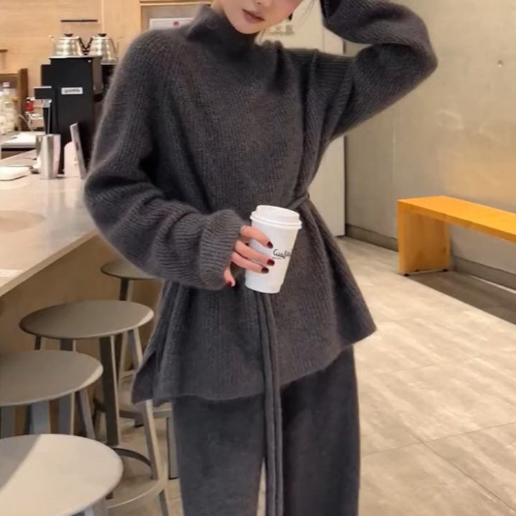 ニット セーター タートルネックセーター ハイネックニット 長袖セーター