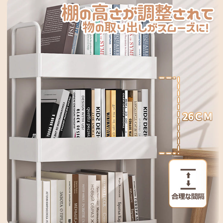 移動式収納ワゴン キャスター付き収納ラック 収納棚 収納ワゴン キッチンワゴン