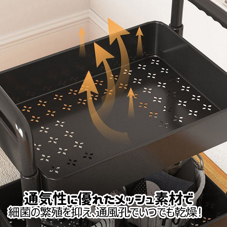 移動式収納ワゴン キャスター付き収納ラック 収納棚 収納ワゴン キッチンワゴン