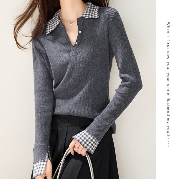 ニット ハイゲージニット ニットトップス カシミヤタッチニット セーター レディース