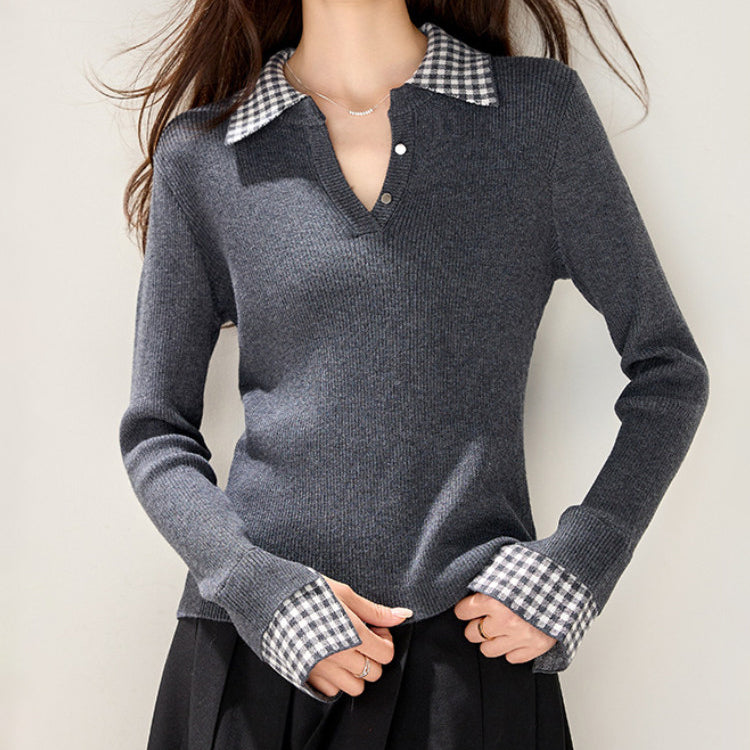 ニット ハイゲージニット ニットトップス カシミヤタッチニット セーター レディース