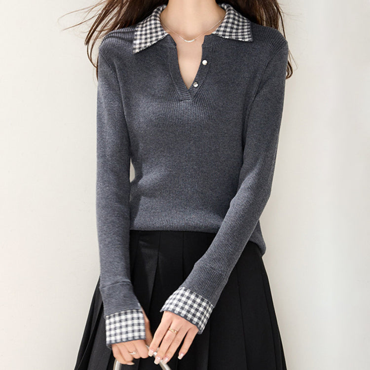 ニット ハイゲージニット ニットトップス カシミヤタッチニット セーター レディース