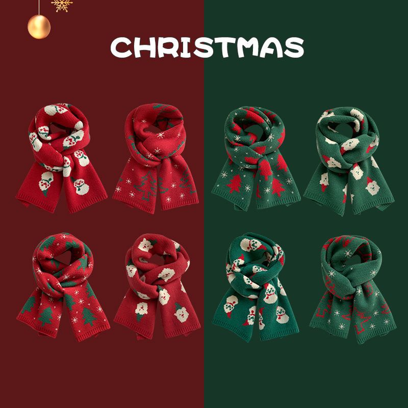 クリスマスマフラー レディース クリスマスプレゼント マフラー 170x30cm クリスマス