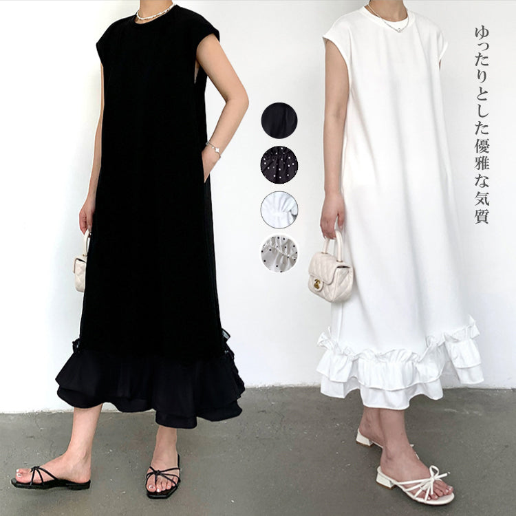 ワンピース  ロングワンピース   ドレス  体型カバー   レディース