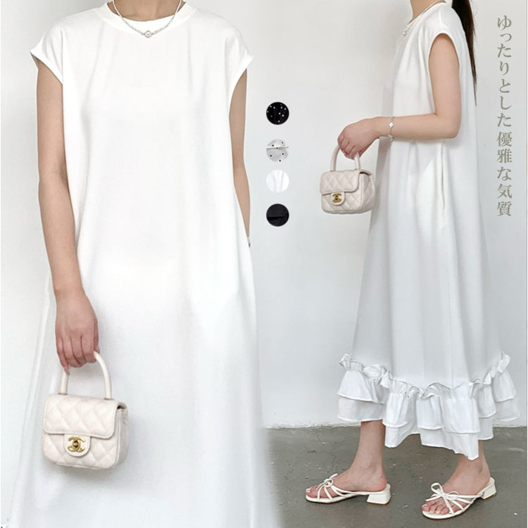 ワンピース  ロングワンピース   ドレス  体型カバー   レディース