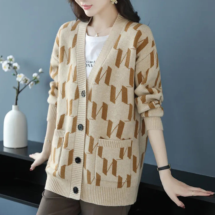 ニット ニットパーカー セーター カラーブロックセーター アウター