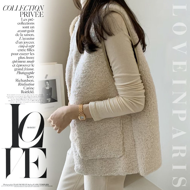 ベスト フェイクファーベスト ファーベスト ラムファーベスト ジャケット ブルゾン