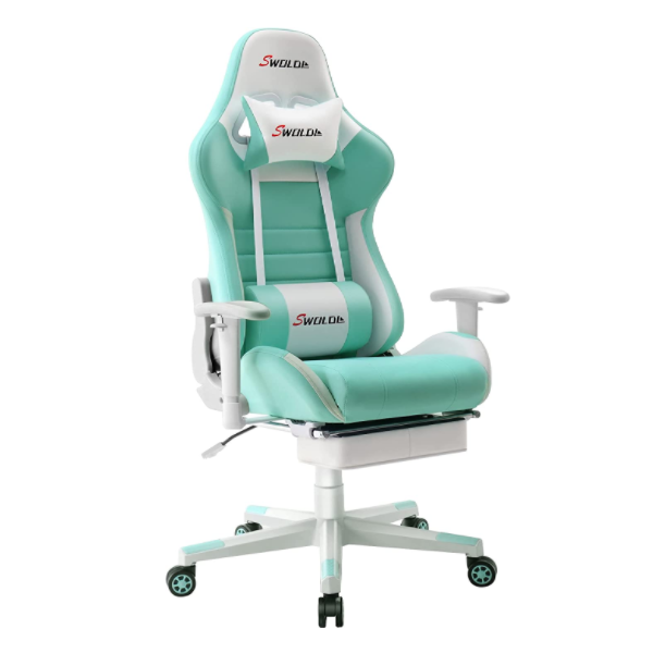 SWOLOL ゲーミングチェア オットマン付き ゲーム用チェア SWOLOL ゲーミングチェア オットマン付き ゲーム用チェア