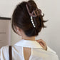 ヘアクリップ 韓国 バンスクリップ バレッタ まとめ髪 髪飾り ヘアアクセサリー ヘアピン