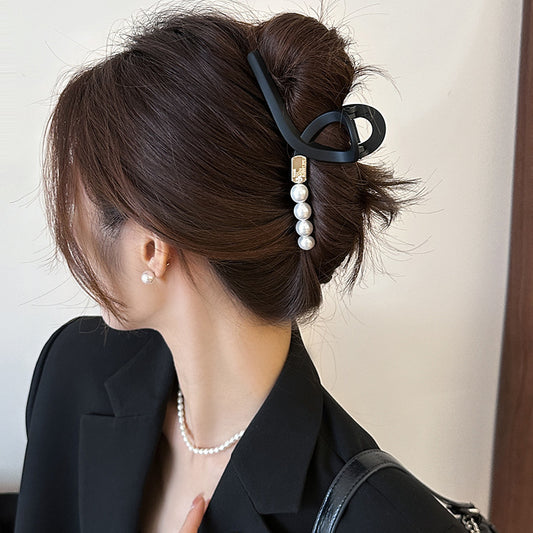 ヘアクリップ 韓国 バンスクリップ バレッタ まとめ髪 髪飾り ヘアアクセサリー ヘアピン