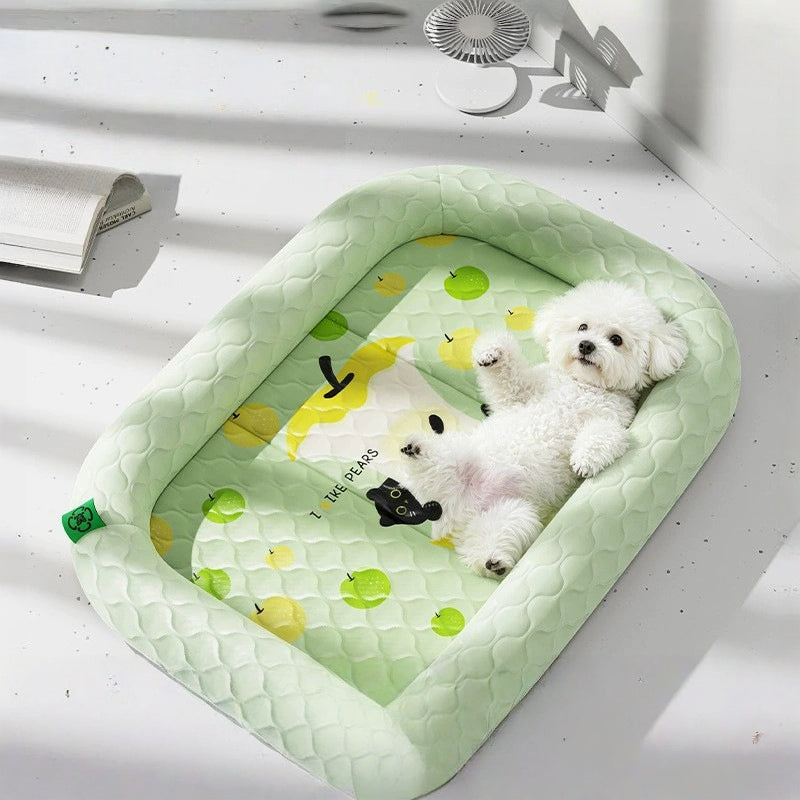 ペットベッド 犬用ベッド 猫用ベッド クールベッド ひんやりベッド ペット 猫 犬 ふち付き 滑り止め付き