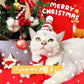 クリスマス ペットバンダナ 猫 小型犬 ペットスカーフ ネックチョーカー 猫よだれカバー