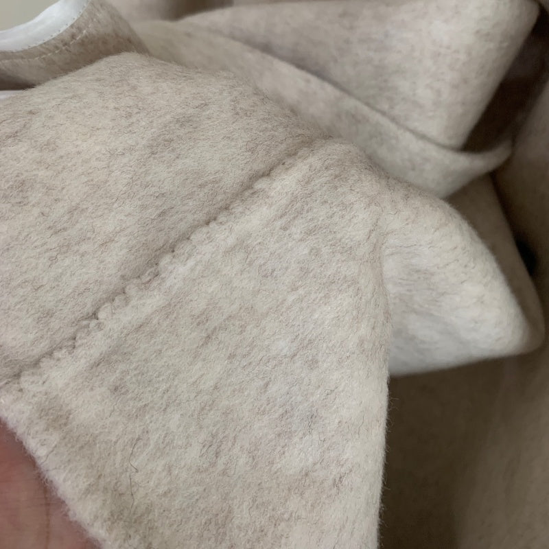 ダブルフェイスウールコート ショートコート ウールコート コート アウター