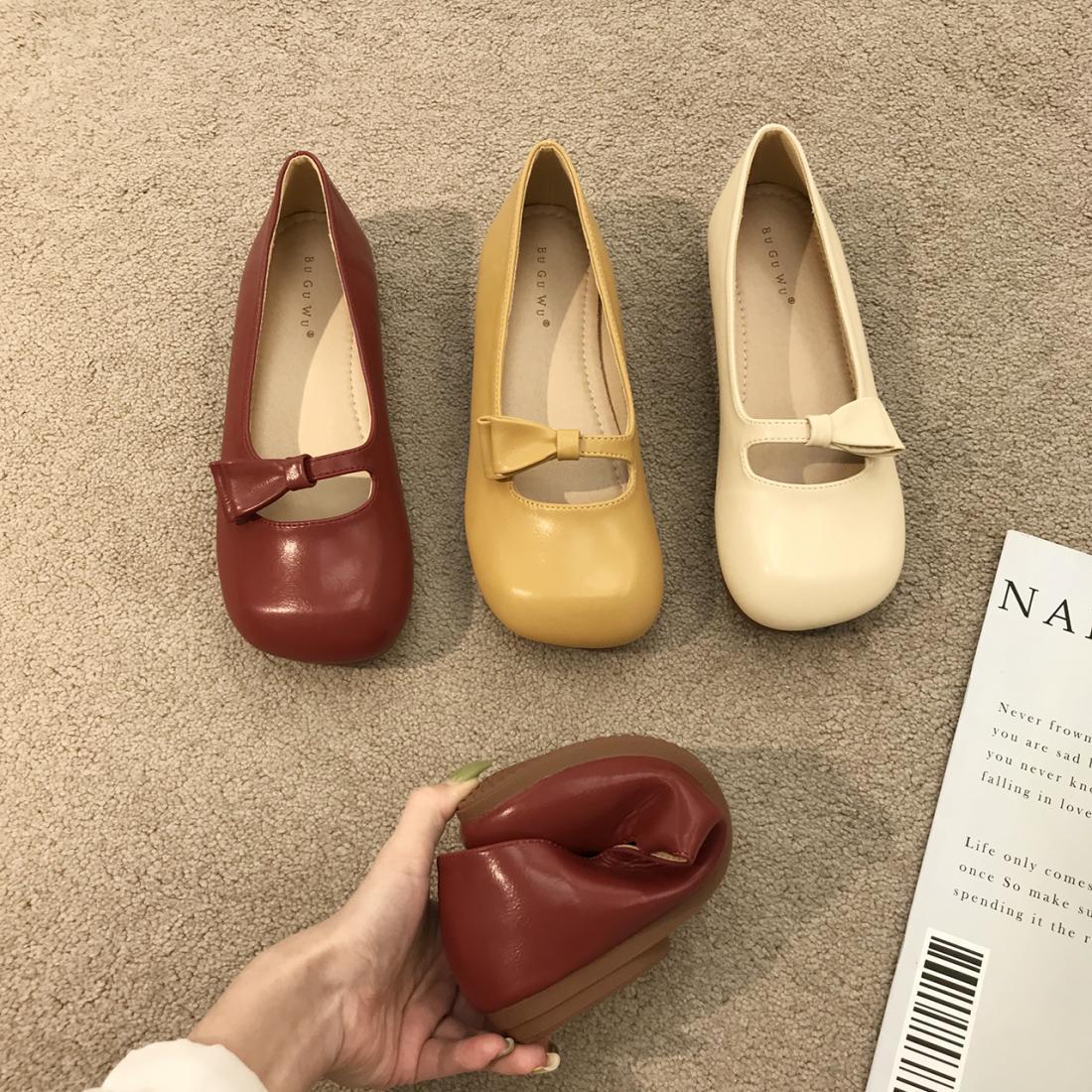 レディース靴 バレエシューズ フラットシューズ ラウンドトゥ パンプス ぺたんこ