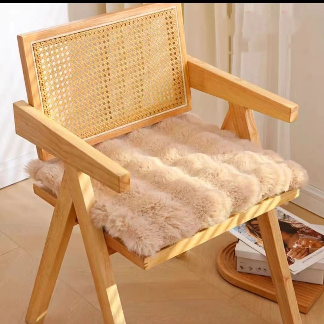 チェアパッド 極厚 ふわふわ チェアパッドカバー 高反発 四角 45cm チェアクッション