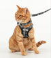 猫 ハーネス リード 猫用ハーネス 猫用リード 猫用散歩グッズ ベスト型 抜けない ダブルロック