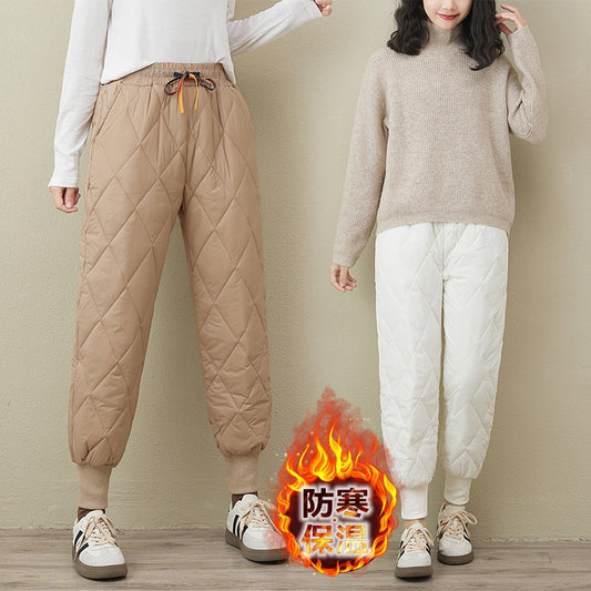 キルティングパンツ パンツ レディース カーブパンツ ロングパンツ 秋冬 ガウチョパンツ