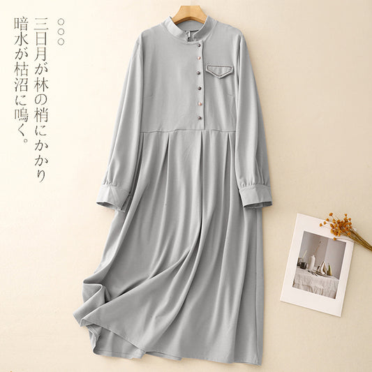 チャイナドレス ワンピース レディース 長袖 チャイナ風 ドレス 旗袍 スプリングドレス