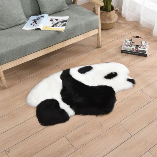 ラグ カーペット フェイクウール 動物柄 ベア コアラ 子供部屋 ふわふわ 長毛 かわいい マット