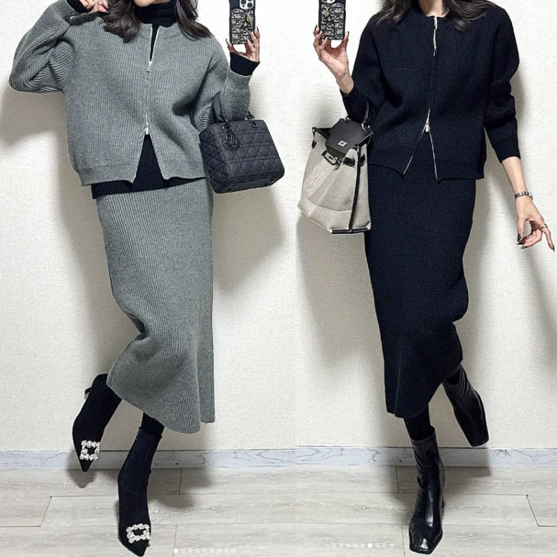 スカートスーツ レディース セットアップ ウールタッチ 事務服 高品質 春夏秋冬 2点セット