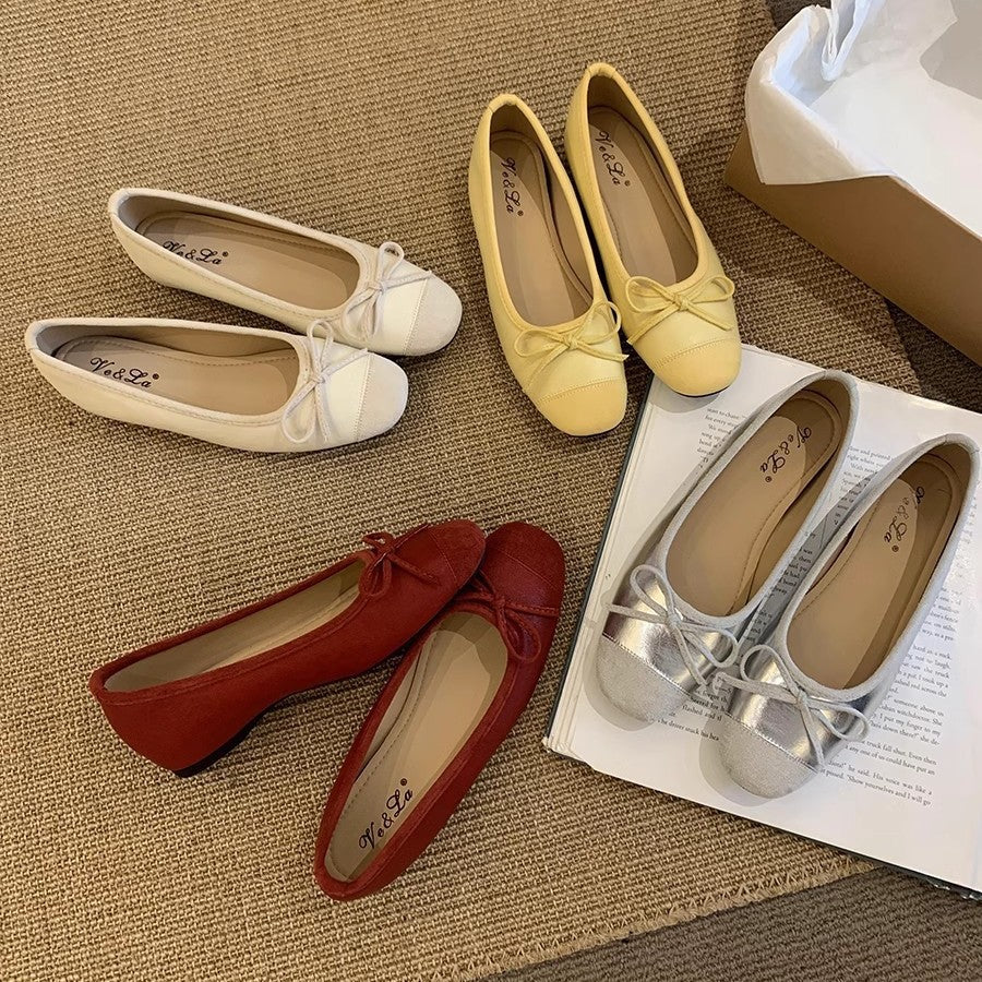 バレエシューズ フラットシューズ ローヒールシューズ ぺたんこ靴 レディース